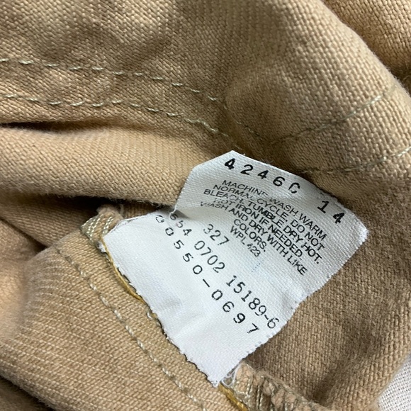 Vintage Levi’s 550 relaxed fit tan jeans USA made 32 x 30 - Picture 4 of 11